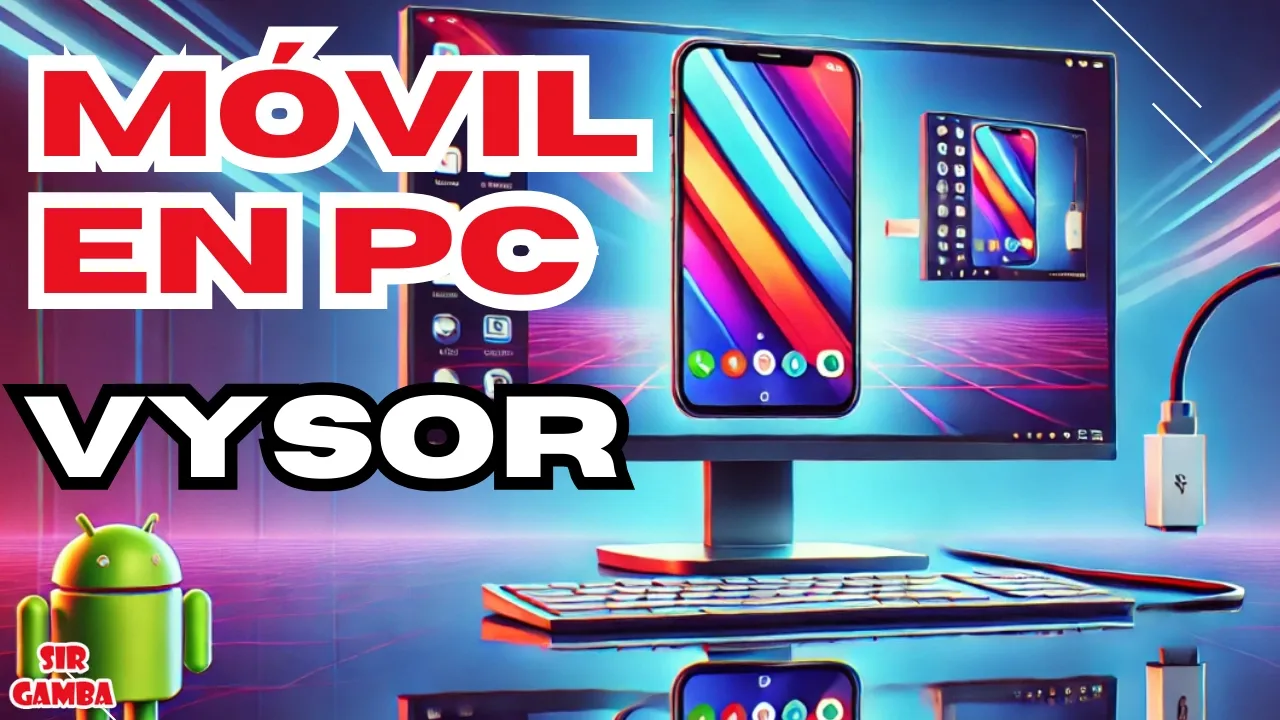 👁️ VER Móvil en PC con cable y Vysor