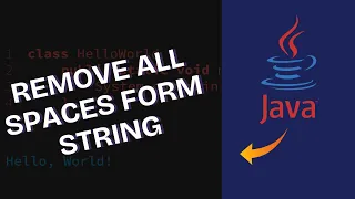 How to Remove All Spaces from String in Java 2025