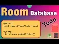 Room Database Insert Get all Todos using Singleton Pattern
