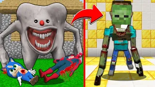 DİŞ CANAVARI ARKADAŞLARIMA SALDIRDI, SONRA İNTİKAM ALMAK İÇİN CANAVAR OLDUM! - Minecraft