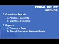 WC Fiscal Court Meeting