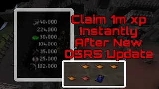 Locations to claim over 1m xp in a few minutes following the new OSRS update