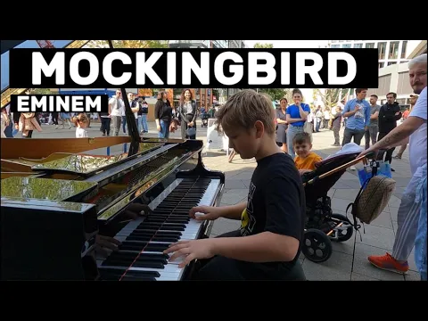 Download MP3 Eminem Mockingbird - Piano in Public - Street Piano Performance by David Leon
