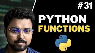 31 Functions in Python Python for Beginners in Hindi Full Course