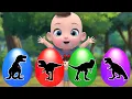 Download Lagu colored dinosaur eggs Playground Song | Itsy bitsy spider Nursery Rhymes \u0026 Kids Songs | Kindergarten