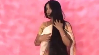 moon long hairplay by man