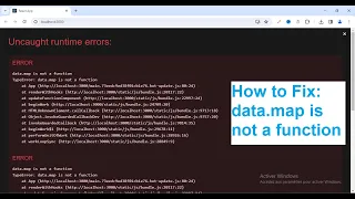 Fix data map is not a function in React js
