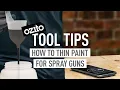How to Thin Paint for Spray Gun Measure Viscosity - Ozito Tool Tips