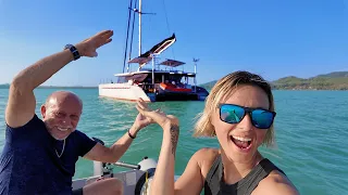 Life OFF GRID on Aluminum Catamaran (extended version)