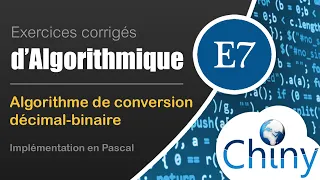 Decimal-to-binary conversion - Pascal algorithm program