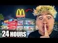 24 Hour Overnight Challenge in Worlds Biggest McDonalds