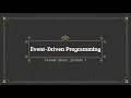 Visual Basic Lecture 1