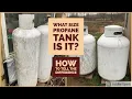 What size of propane tank is it and what does it hold 100 gallon or 100 pound propane tank
