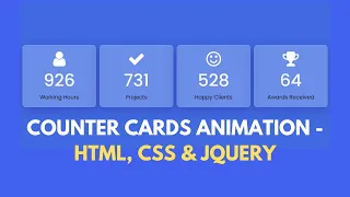 Responsive Counter Up Animation on Scroll using jQuery