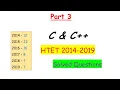 Part - 3 HTET Previous year solved papers Detailed Solution