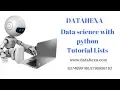 Data Science With Python Tutorial List rritec trainings