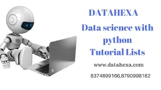 Data Science With Python Tutorial List rritec trainings