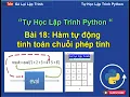 Lesson 18 The eval function for automatic string calculation - Python Basics
