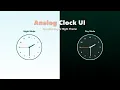 Build a Stylish Analog Clock with Mode using HTML CSS JavaScript Animated Clock UI