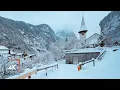 Lagu Snowy Walk in Lauterbrunnen, Switzerland, River Walk Along Weisse, River and Nature Sounds