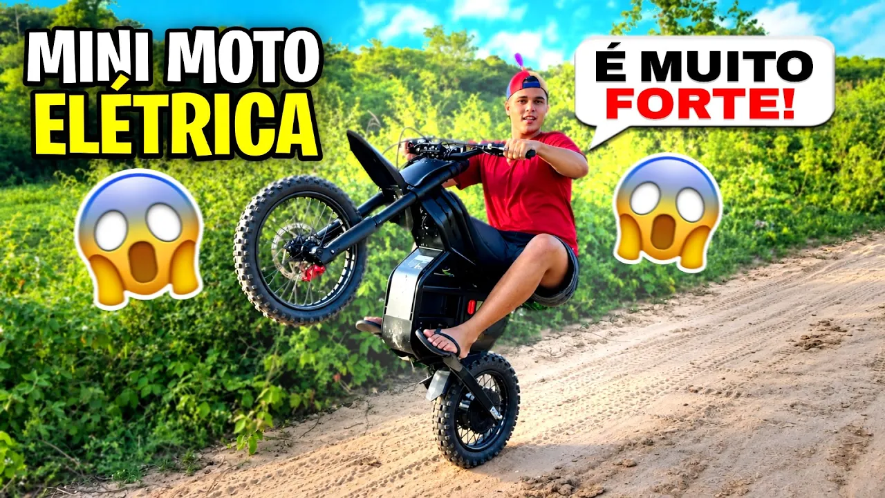 COMPREI UMA MINI MOTO ELÉTRICA INSANA !! *Essa é para trilha 🤩