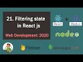 Filtering state in React js