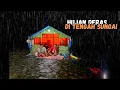 Lagu diguyur hujan deras, tidur nyenyak dishelter di tengah sungai
