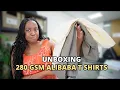 I Ordered T Shirts From Alibaba With No Tech Pack Unboxing 280 GSM T Shirts