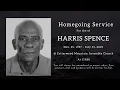 HARRIS SPENCE Homegoing Service