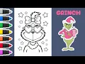 Coloring Preppy Grinch Cute Christmas Grinch Coloring Page