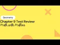 Chapter 9 Test Review