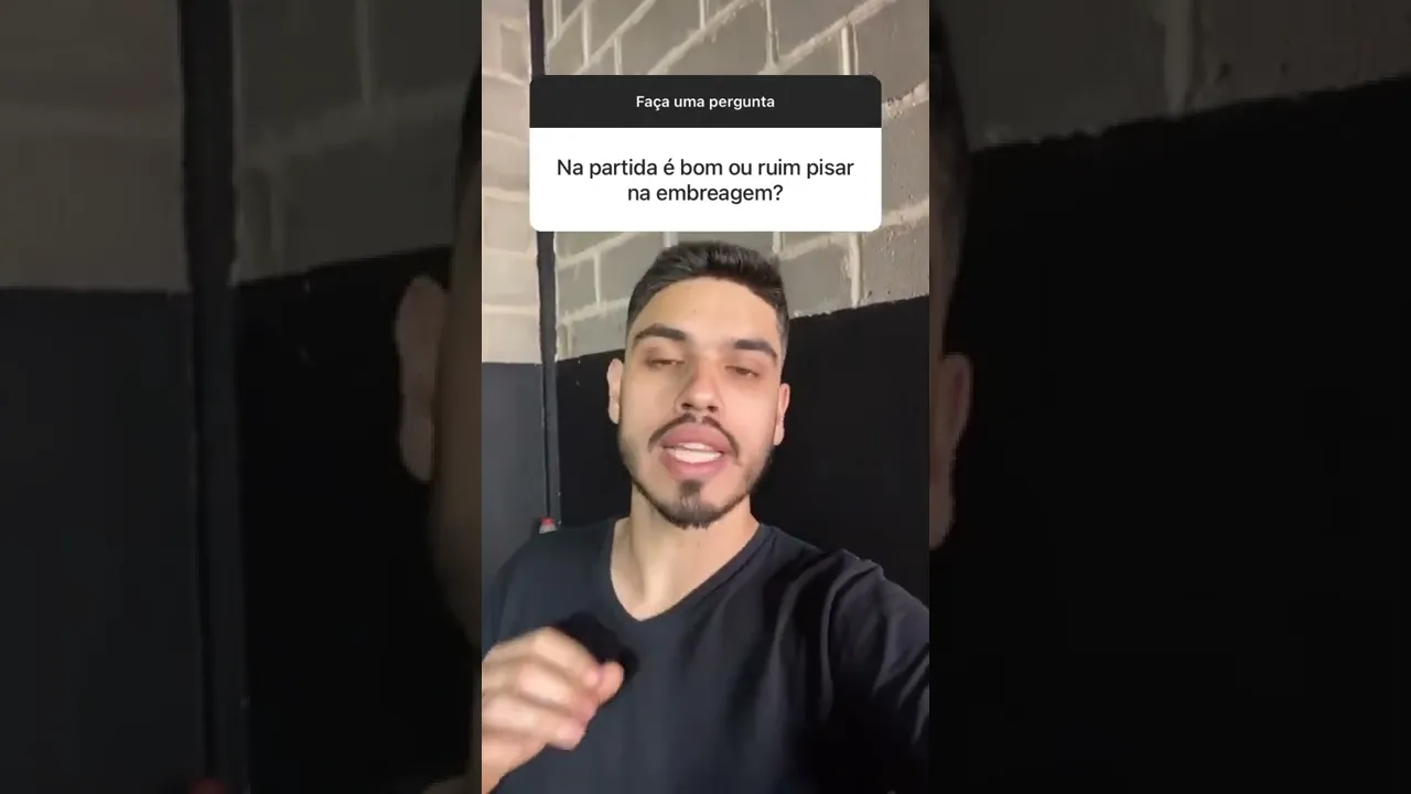 PISAR NA EMBREAGEM ANTES DE LIGAR?