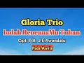 Download Lagu Karaoke Rohani: Indah RencanaMu Tuhan. Gloria Trio