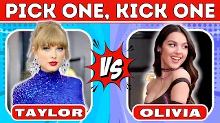 Pick One Kick One SONG BATTLE for the Most Popular Songs in 2023 - 2024 | Music Quiz