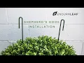 Shepherd s Hook for installing Enduraleaf Boxwood Balls and Hedges