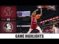 Boston College vs Florida State Game Highlights 2025-26 ACC Men s Basketball