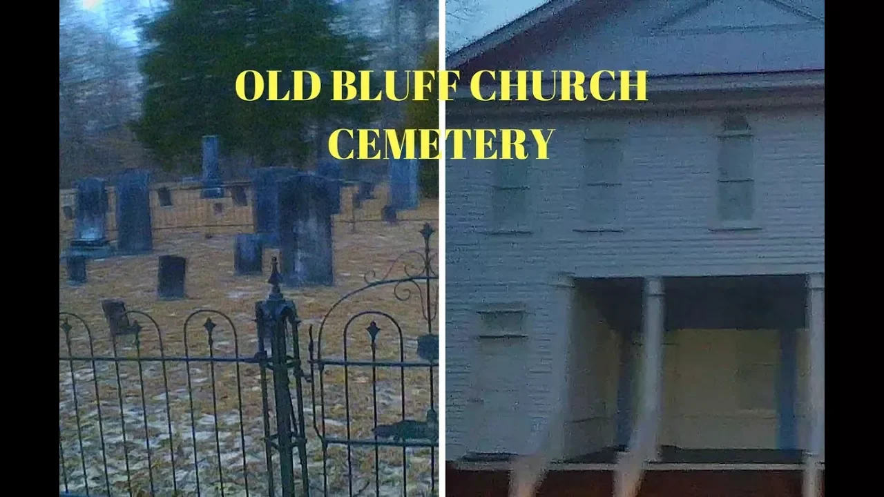 Old Bluff Church Cemetery at the Edge of Dark
