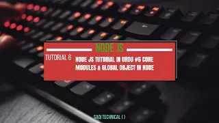 Node JS Tutorial in Urdu Core Modules Global Object in Node