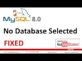 ERROR 1046 No Database Selected Problem ERROR 1046 3D000 No database selected 1046