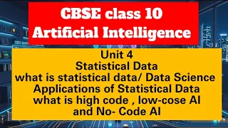 Artificial Intelligence Unit 4 Statistical Data What is High-Code Low-Code AI and No-Code AI