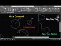 AutoCAD Circle Command Tutorial All Circle Options Explained for Beginners