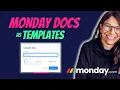 Boost Productivity Overnight with monday Docs Templates