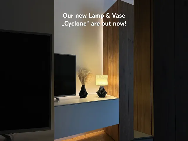 LAMP "CYCLONE" WITH BEAUTIFUL LAMPSHADES / DESIGNER HOMEDECOR / DECOR / LIGHTNING video thumbnail