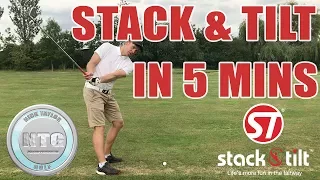 5 mins on the Stack Tilt golf swing Golf Tips Lesson 54