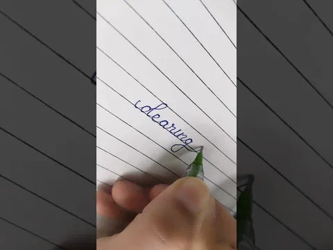 how to write in cursive writing 💝 #howto #youtube #writer #writing #calligraphy #shortvideo #shorts