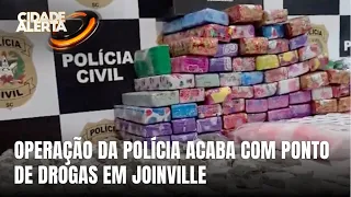 Polícia desmonta grande ponto de tráfico em Joinville