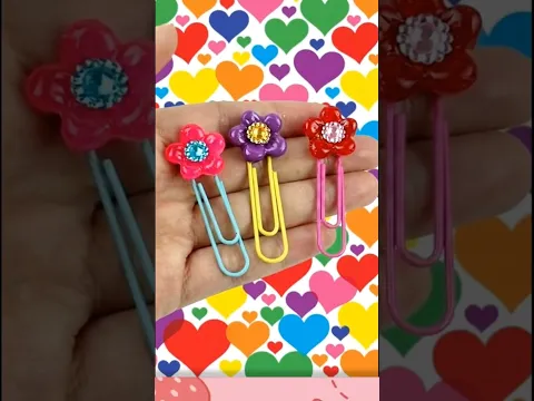 🌸 Clips de Flores DIY | Útiles Escolares Lindos
