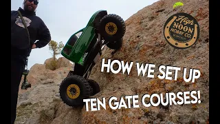 How To Set a 10-Gate RC Comp Crawling Course Sons of Crawl and ScumbagRC take on a new C2 course