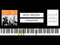 ROLE MODEL - Harmony BEST PIANO TUTORIAL COVER