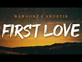 Download Lagu First Love - Nikka Costa | Instrumental Akustik | Karaoke | Lirik